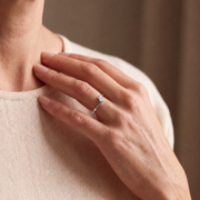 solitaire diamant rond 1.20 carat or blanc Francesca